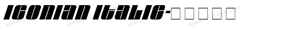 Iconian Italic字体转换